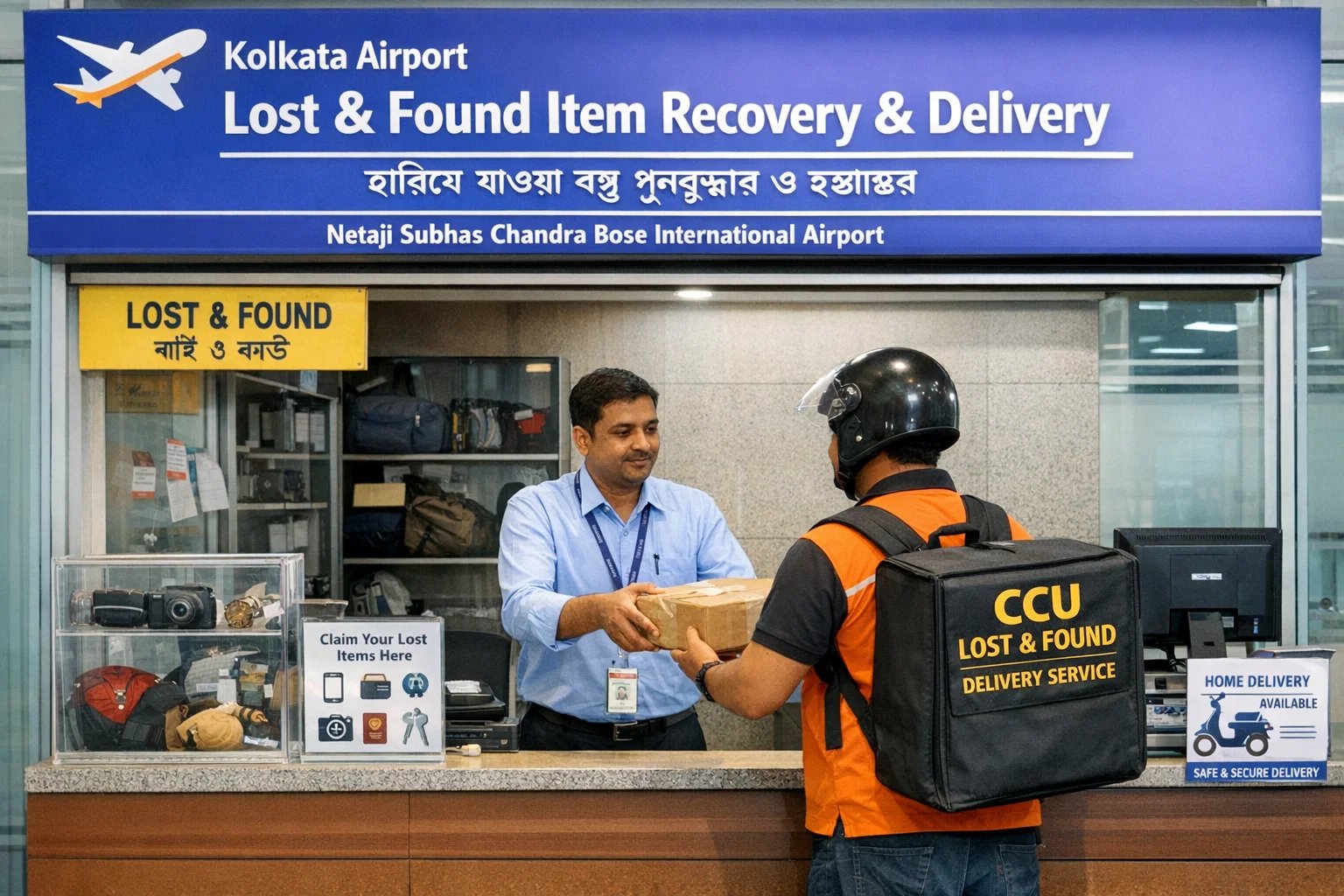 Forgot item at Kolkata Airport lost and found recovery