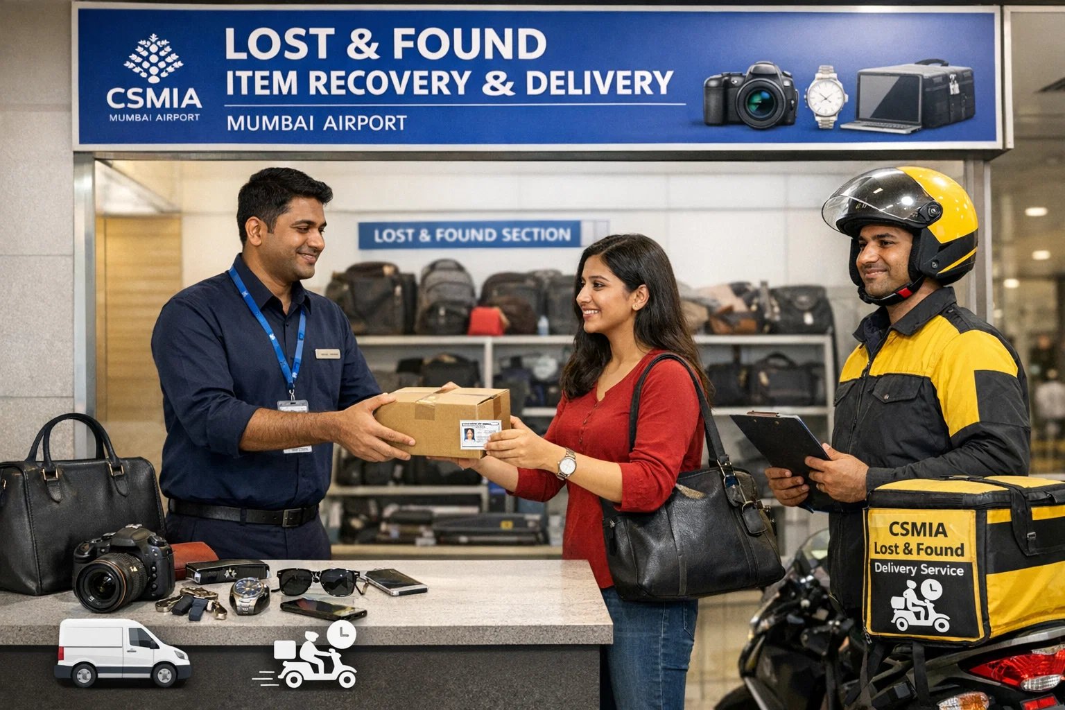 Forgot item at Mumbai Airport lost and found recovery